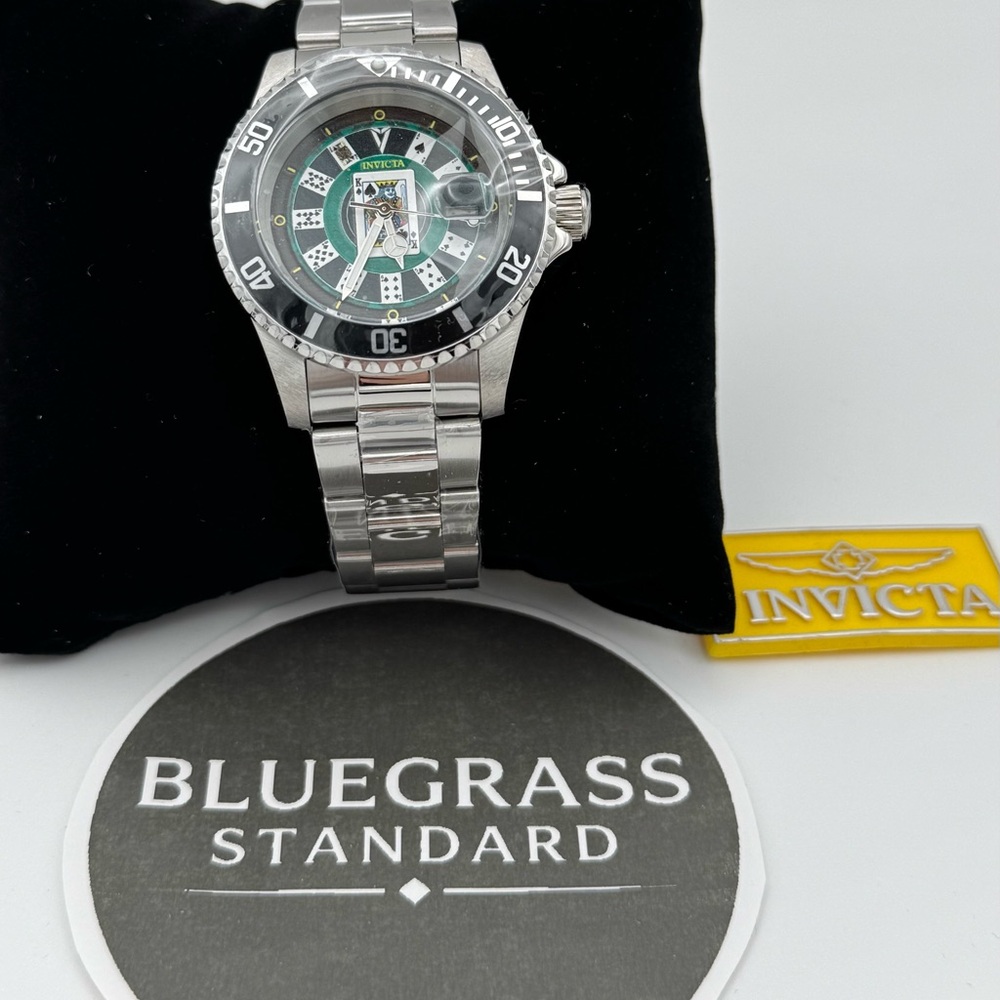 Invicta 50524 Pro Diver House of Cards Casino Dial Watch 40mm Steel NEW - Picture 4 of 10